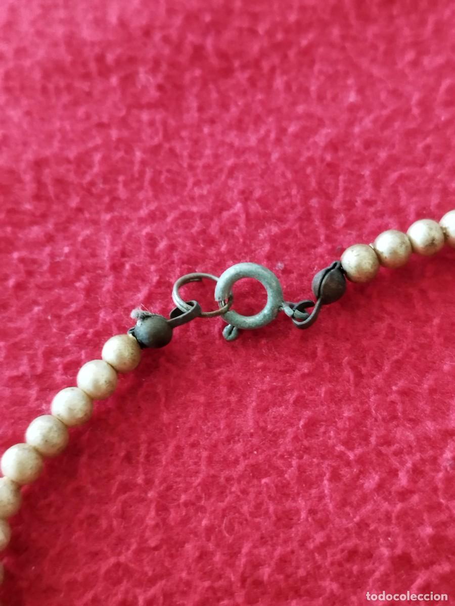 Joyeria: Antiguo collar de perlas, cuentas a identificar. - Foto 4