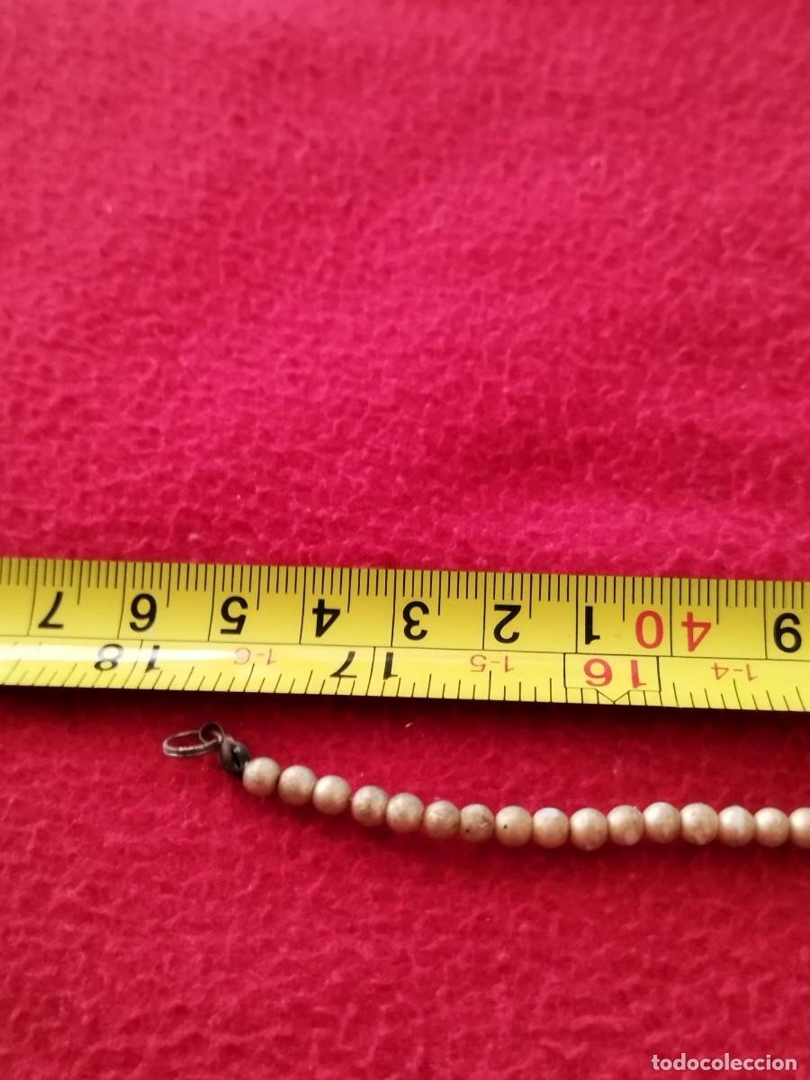 Joyeria: Antiguo collar de perlas, cuentas a identificar. - Foto 5