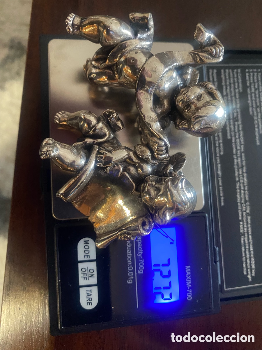Joyeria: Par de angelitos en plata de primera ley - Foto 2