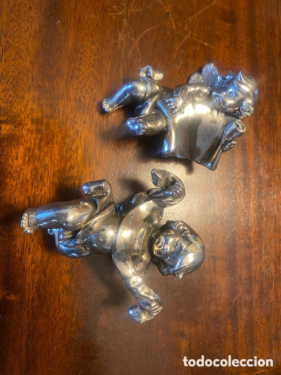 Joyeria: Par de angelitos en plata de primera ley - Foto 1