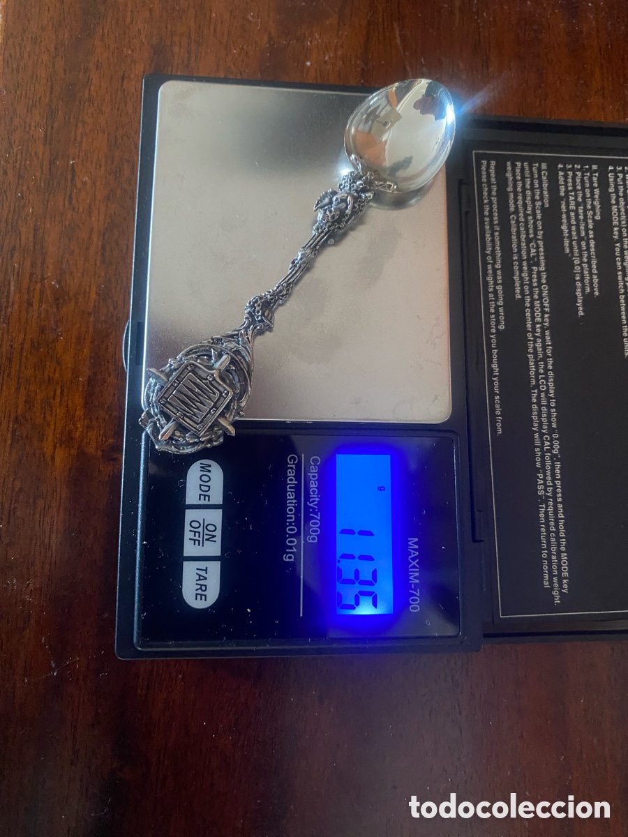 Joyeria: Cucharita de plata de primera ley - Foto 2