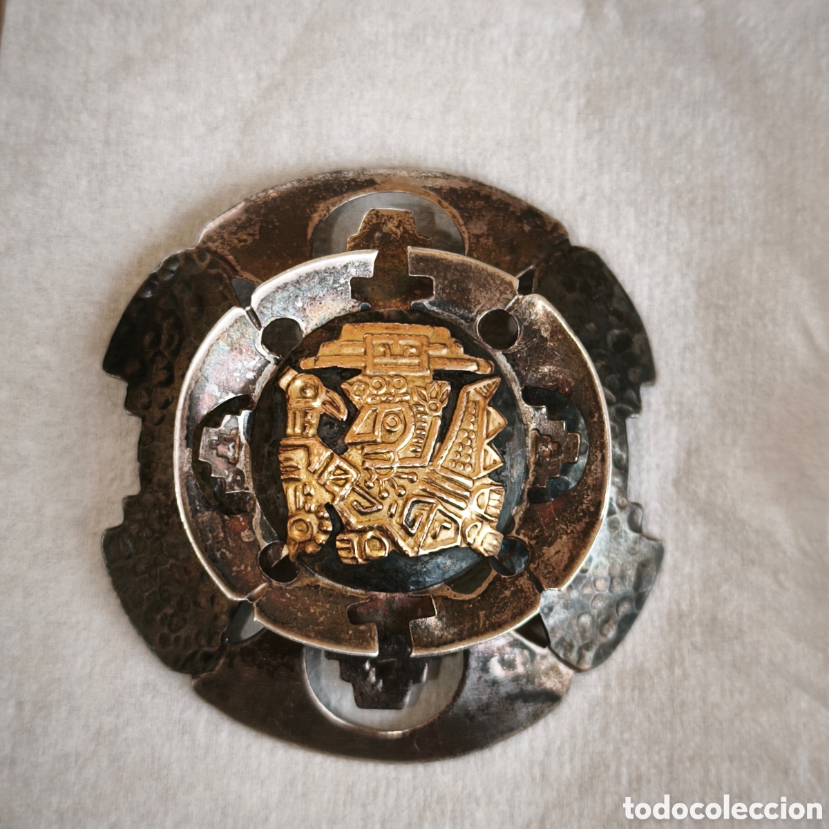 Joyeria: Broche o colgante plata y oro - Foto 1