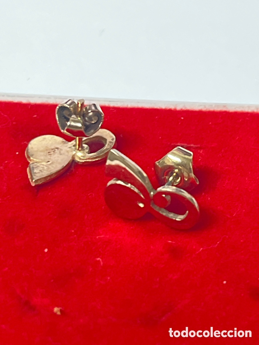 Joyeria: Pendientes de plata chapado oro /P396 - Foto 3