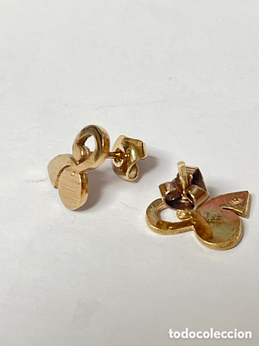 Joyeria: Pendientes de plata chapado oro /P396 - Foto 5