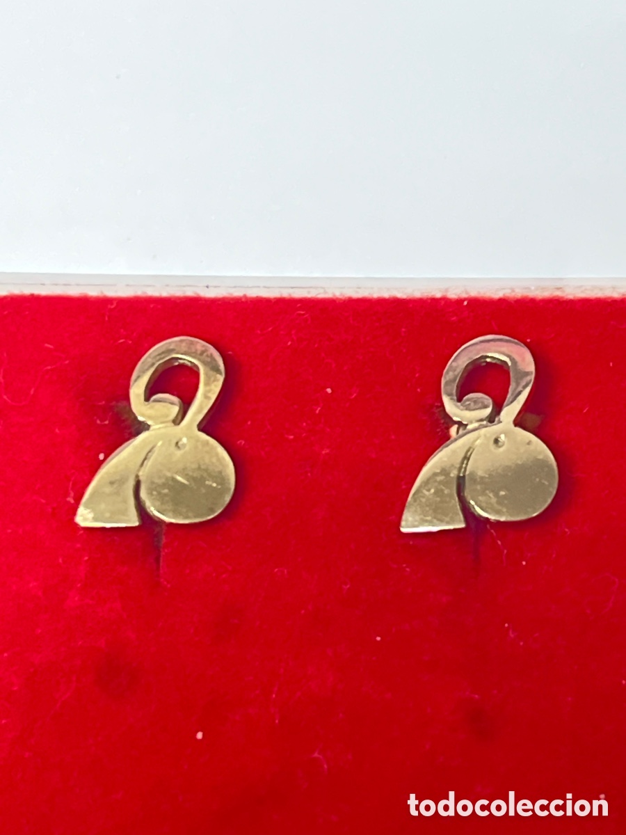 Joyeria: Pendientes de plata chapado oro /P396 - Foto 1
