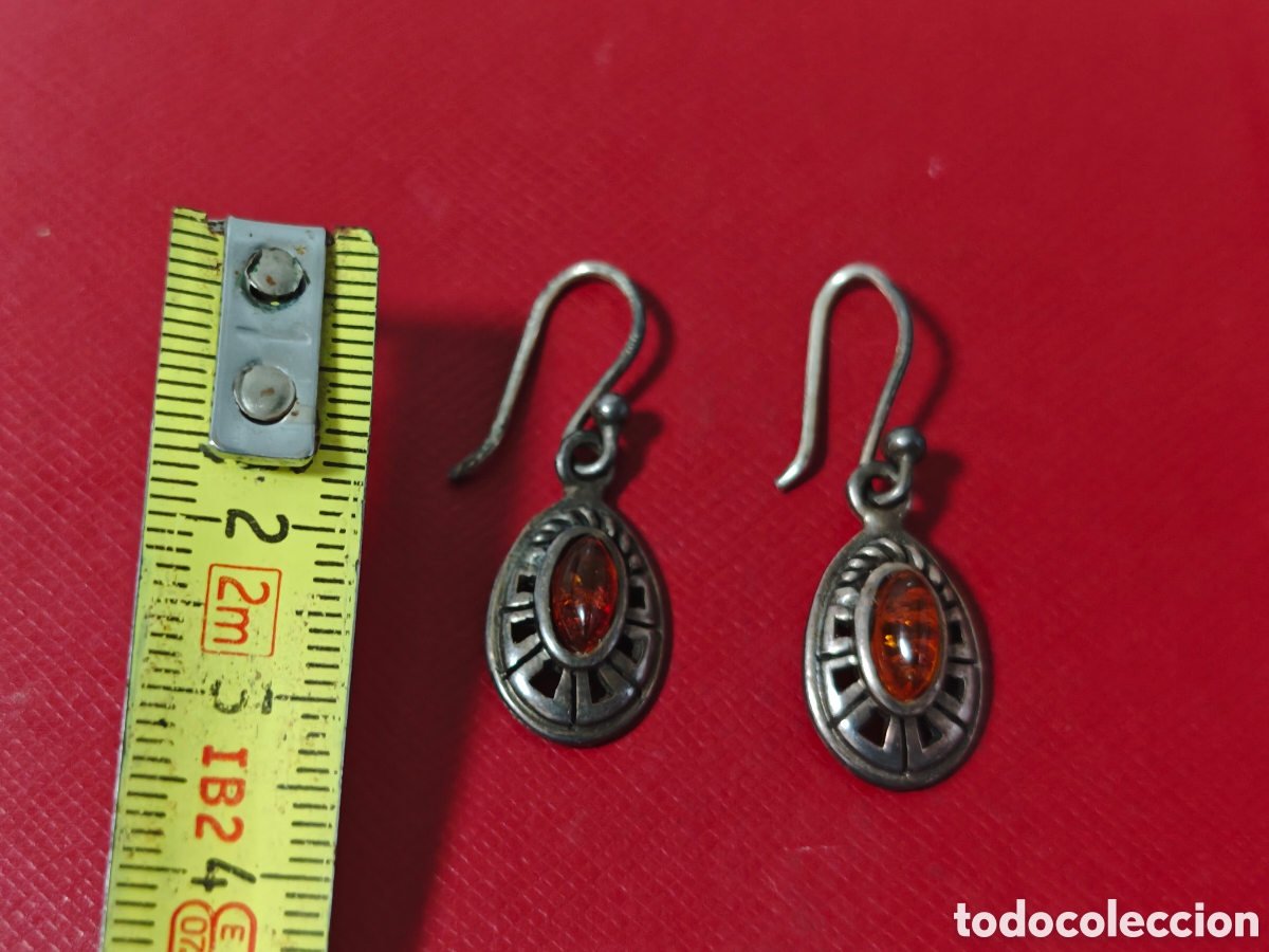 Joyeria: PENDIENTES EN PLATA DE LEY Y AMBAR - Foto 6