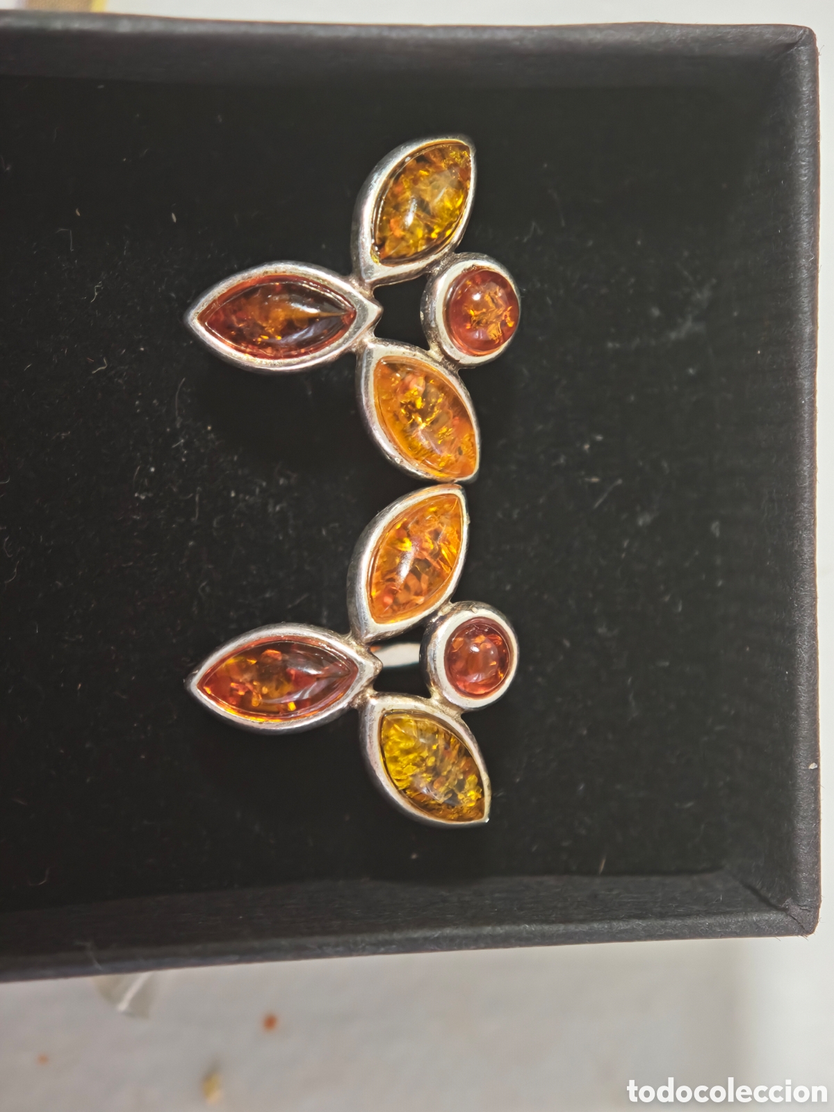 Joyeria: BONITOS PENDIENTES EN PLATA DE LEY Y &Aacute;MBAR - Foto 3