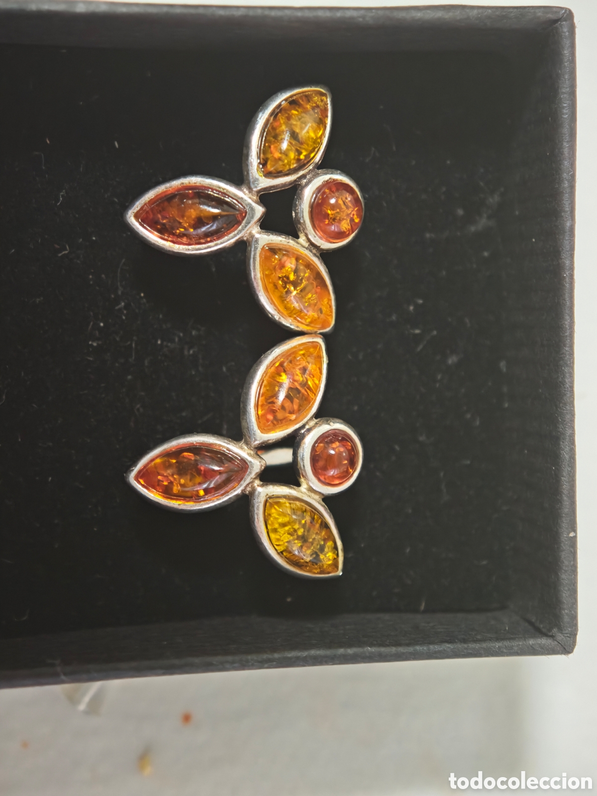 Joyeria: BONITOS PENDIENTES EN PLATA DE LEY Y &Aacute;MBAR - Foto 4