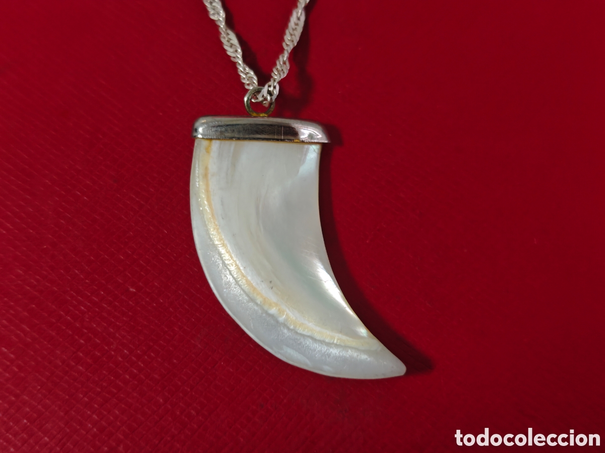 Joyeria: COLGANTE Y CADENA EN PLATA DE LEY AMBAR - Foto 1