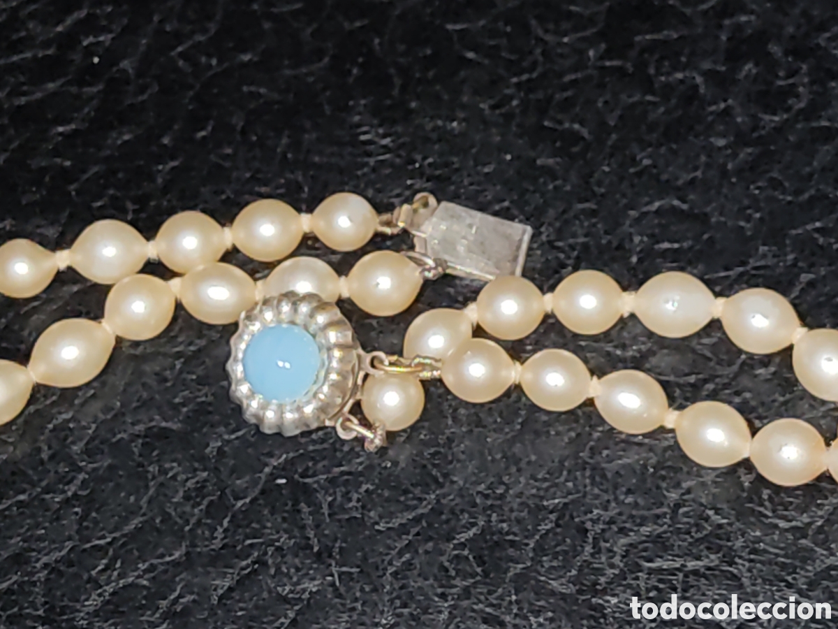 Joyeria: Bonito collar de perlas 2 hilos.Vintage. - Foto 4