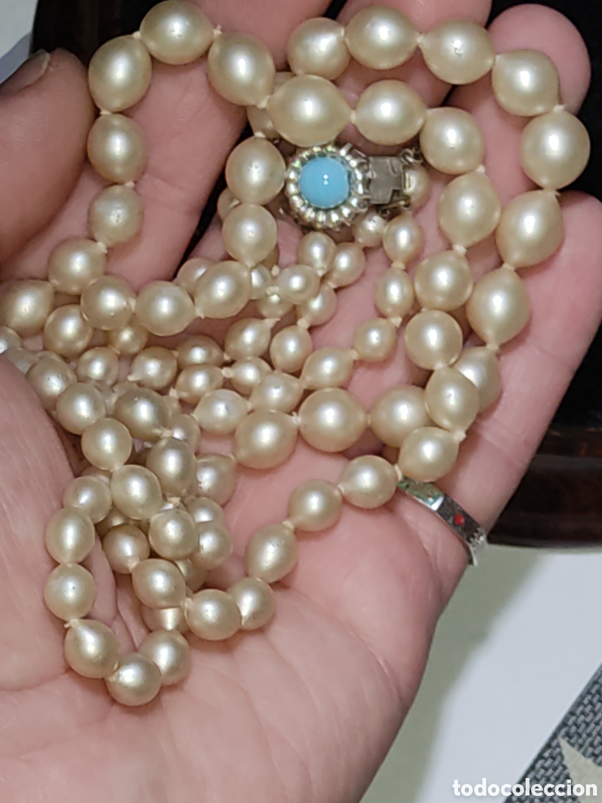 Joyeria: Bonito collar de perlas 2 hilos.Vintage. - Foto 9