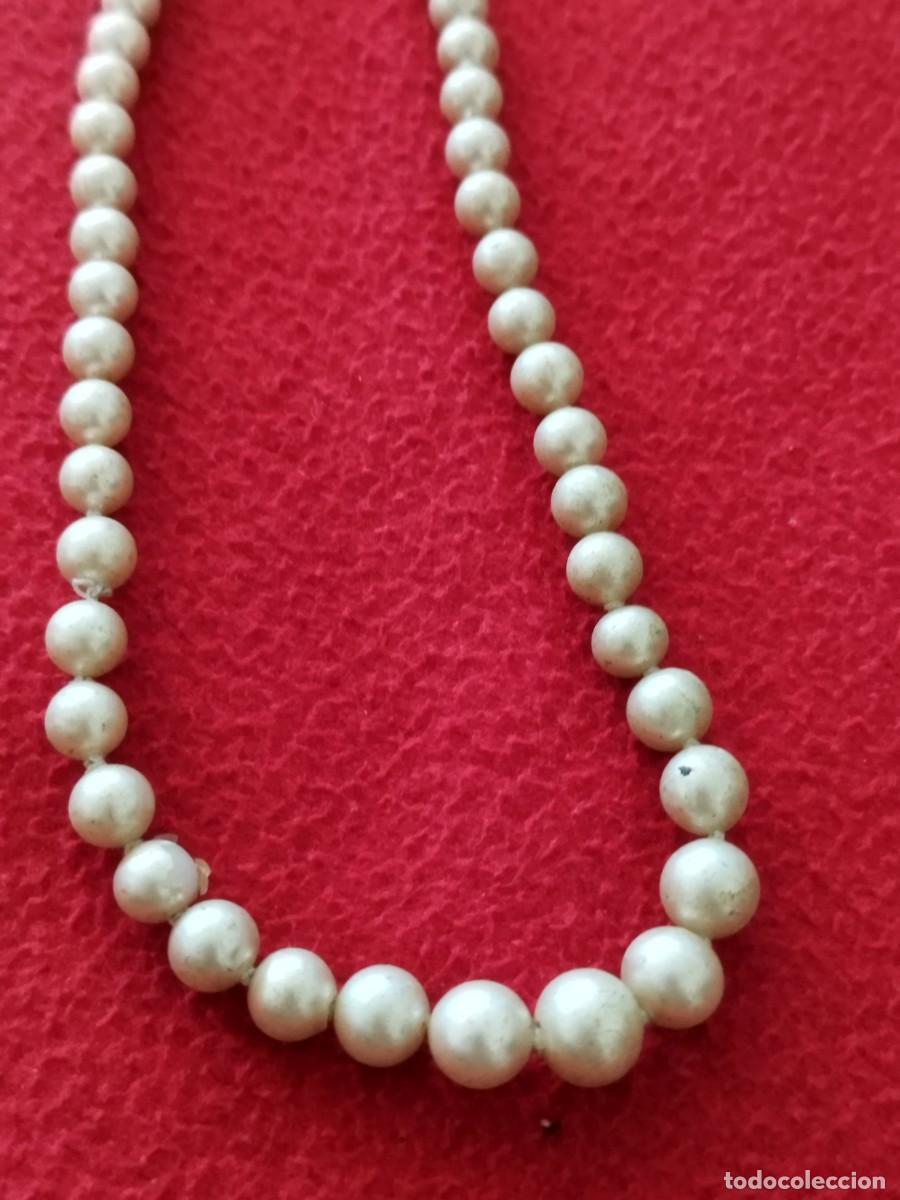 Joyeria: Antigua collar de perlas, cuentas sin cierre, a restaurar. - Foto 2