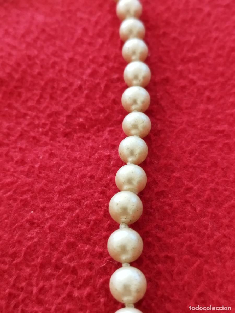 Joyeria: Antigua collar de perlas, cuentas. Con cierre a restaurar. - Foto 6