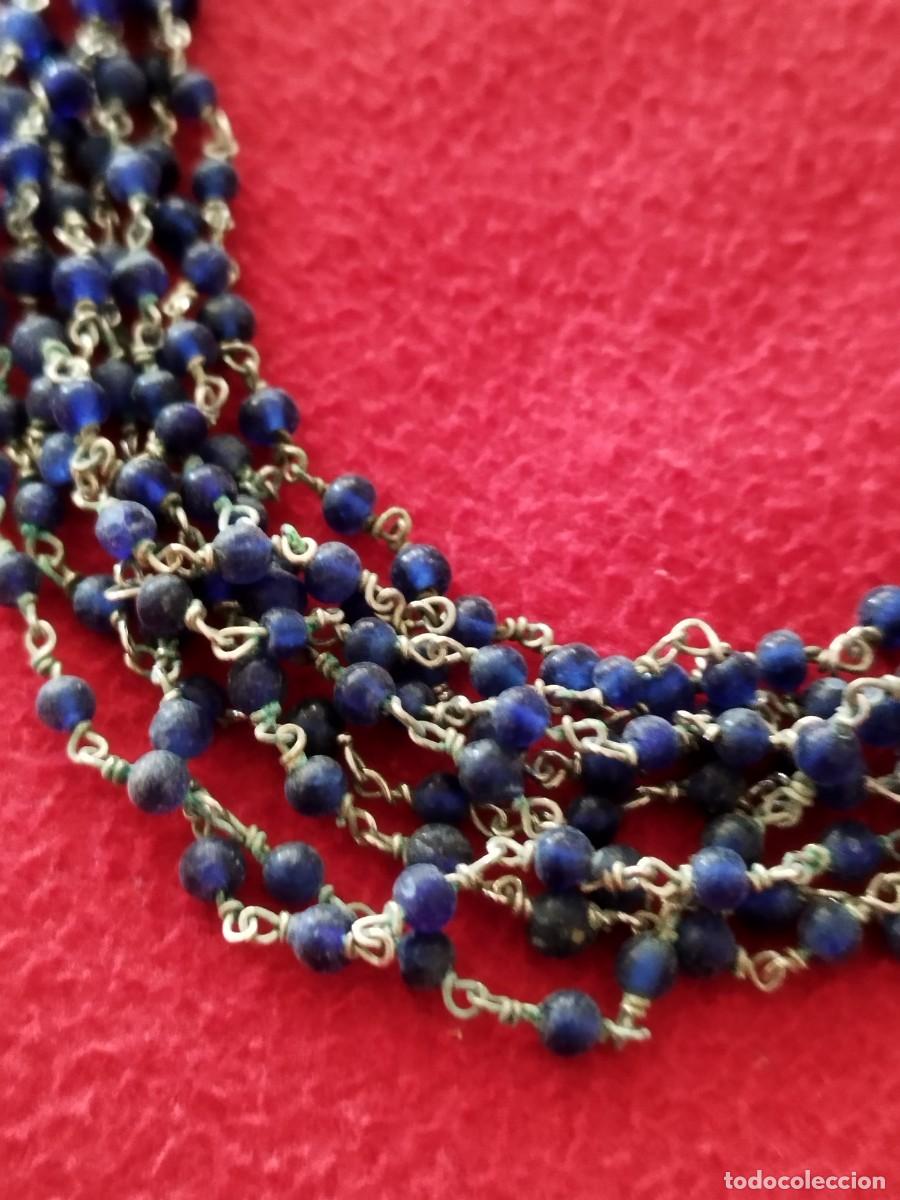 Joyeria: Antiguo collar de cuentas y plateado. - Foto 2