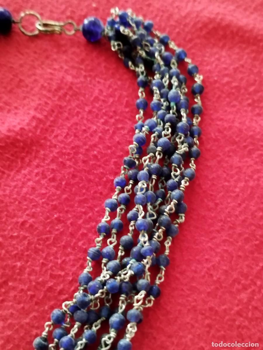 Joyeria: Antiguo collar de cuentas y plateado. - Foto 3