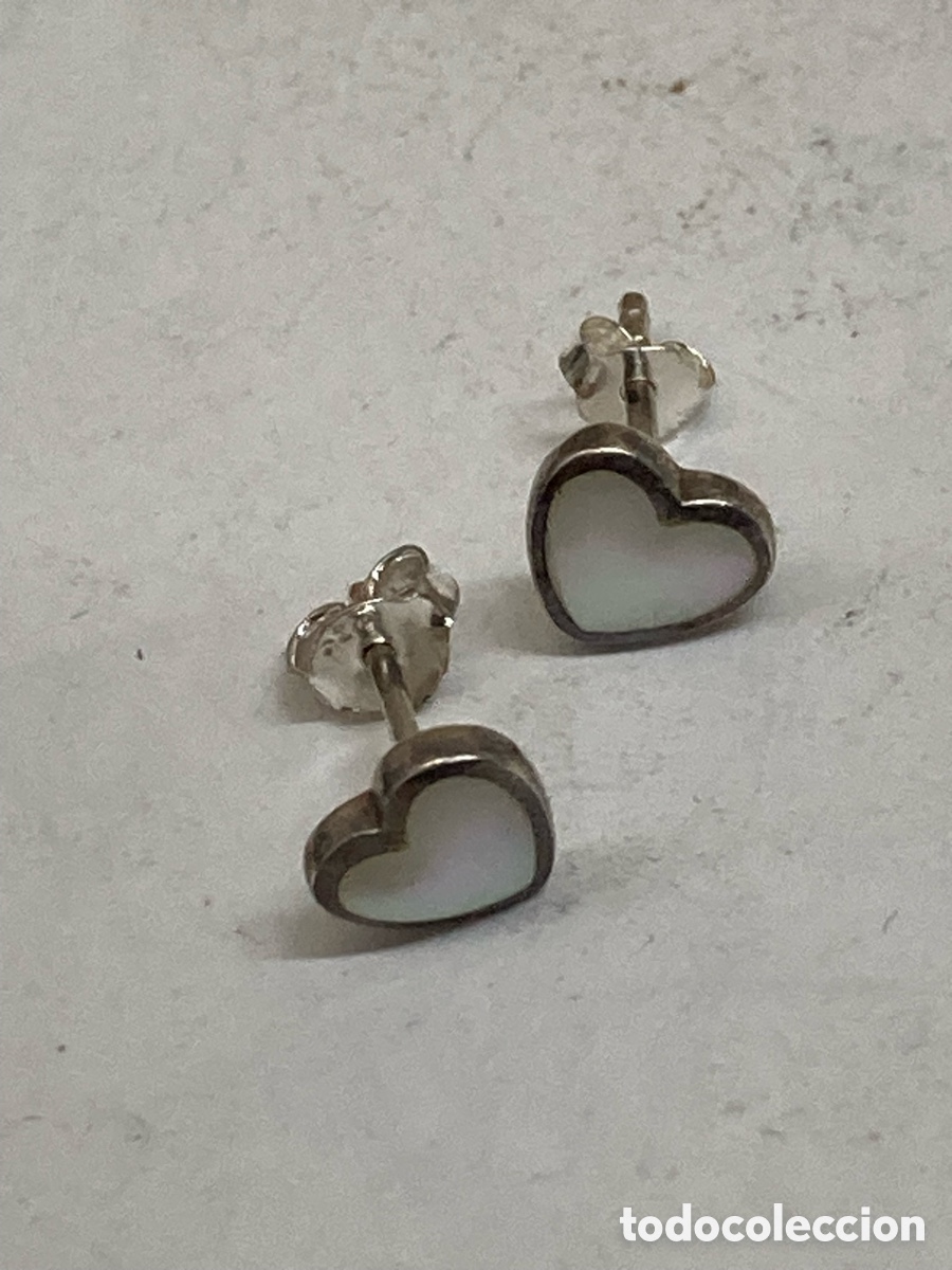Joyeria: Pendientes de plata y n&aacute;car P404 - Foto 1