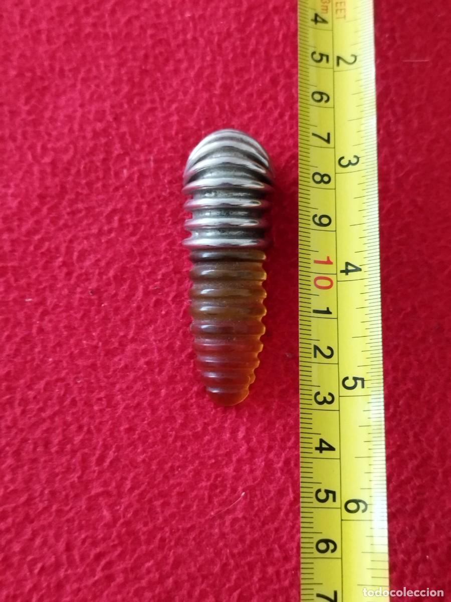 Joyeria: Antiguo broche, pinza con forma de muelle. - Foto 8