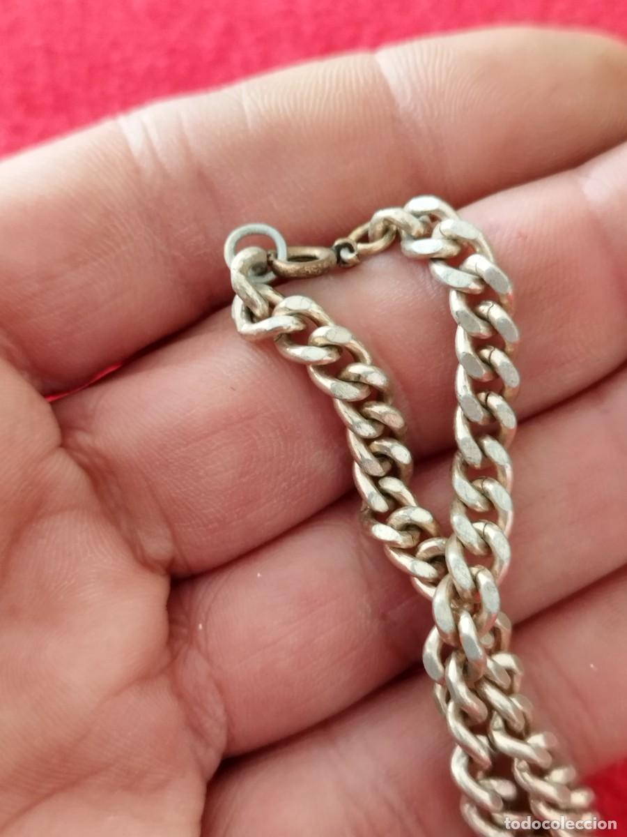 Joyeria: Antigua pulsera de cadena de eslabones. - Foto 2
