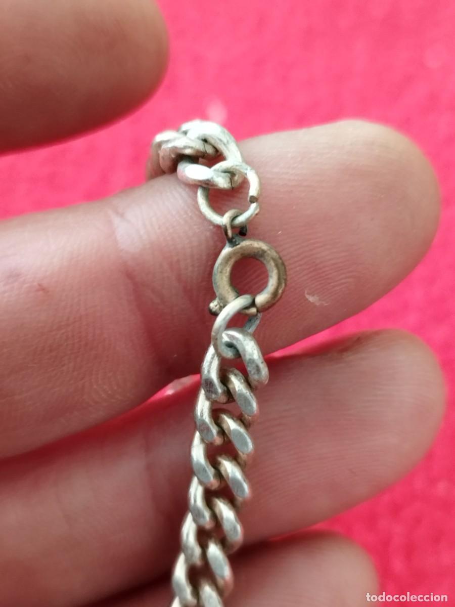 Joyeria: Antigua pulsera de cadena de eslabones. - Foto 4