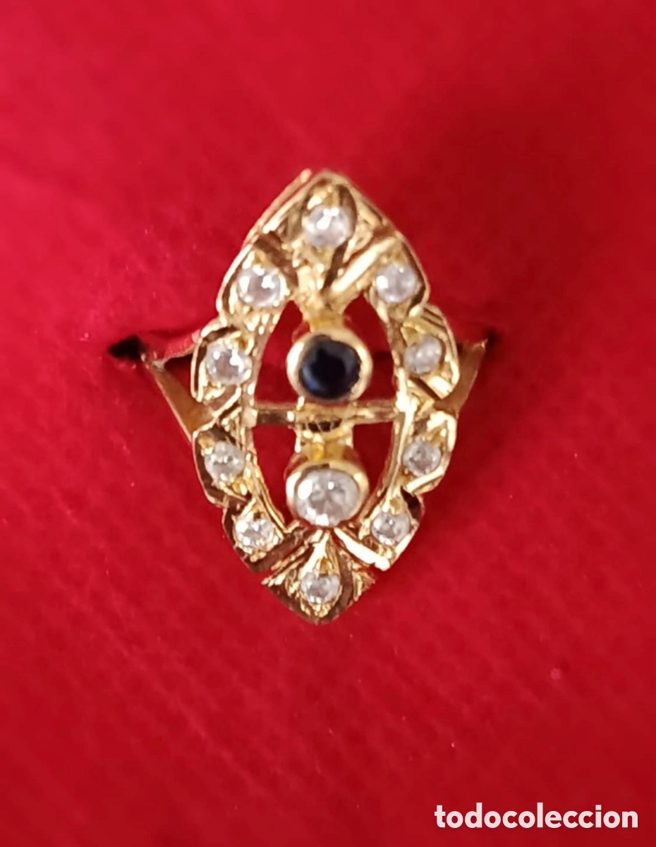 Joyeria: ANILLO ORO CON PIEDRAS , MARCAJES - Foto 1