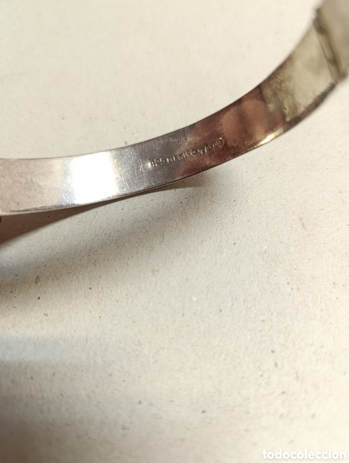 Joyeria: PULSERA DE PLATA, RIGIDA. MARCAS EN EL INTERIOR. CIERRE DE SEGURIDAD - Foto 4
