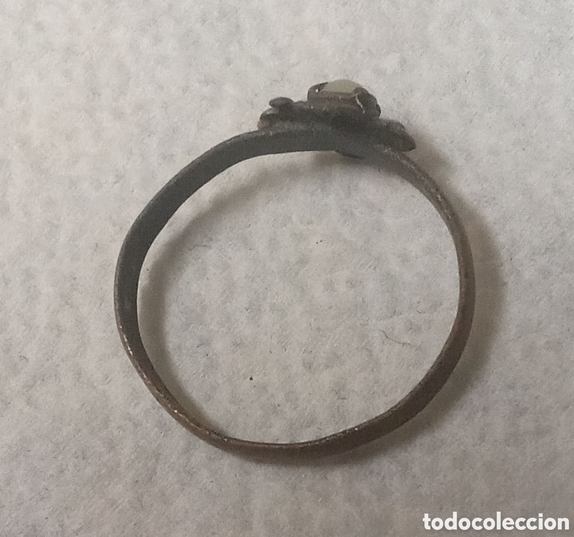 Joyeria: ANILLO ANTIGUO CON N&Aacute;CAR Y TURQUESA - Foto 4