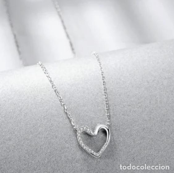Joyeria: Collar y pendientes de plata rodiada - Foto 6