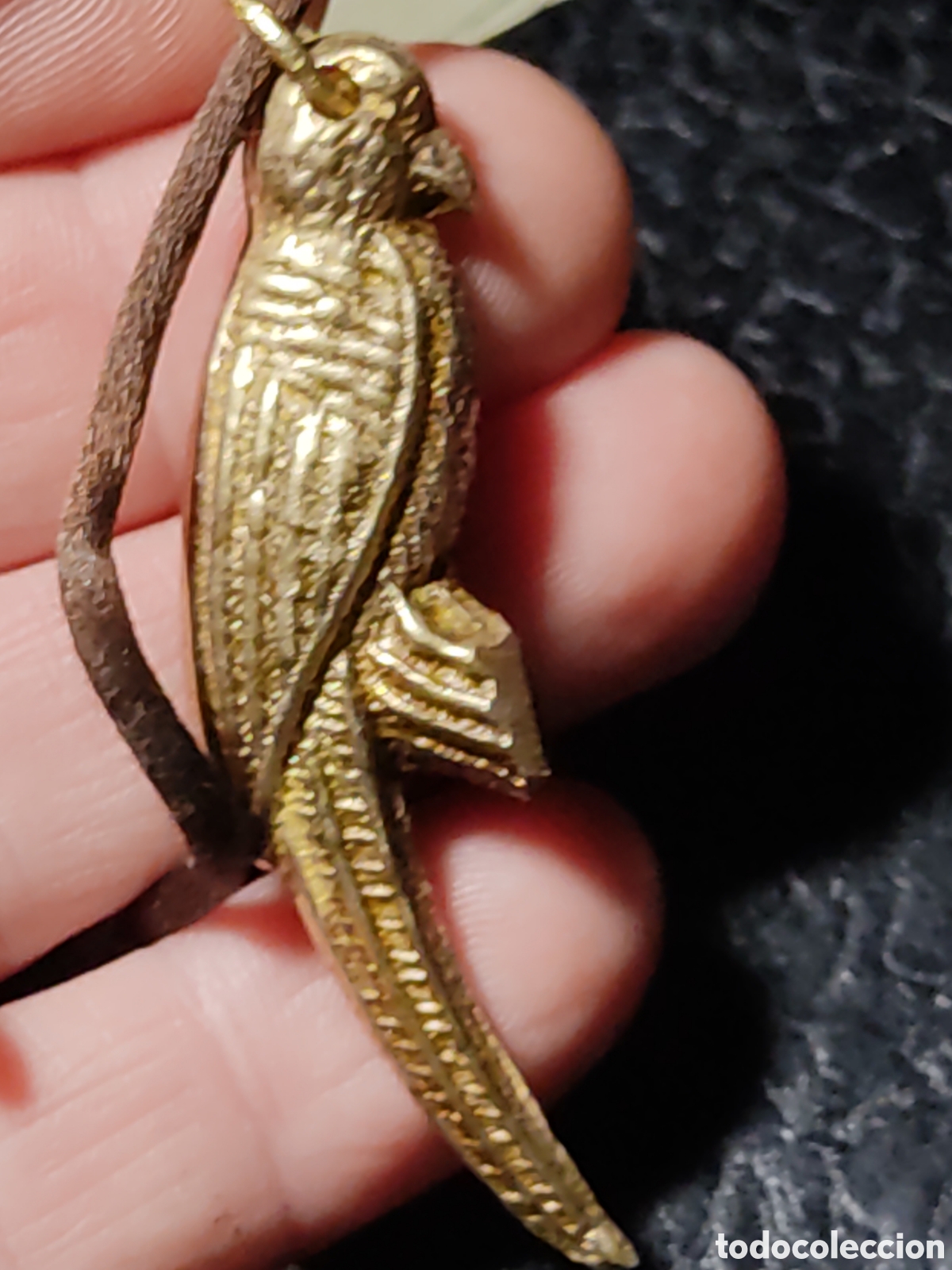 Joyeria: Colgante loro Art Deco de bronce. - Foto 4