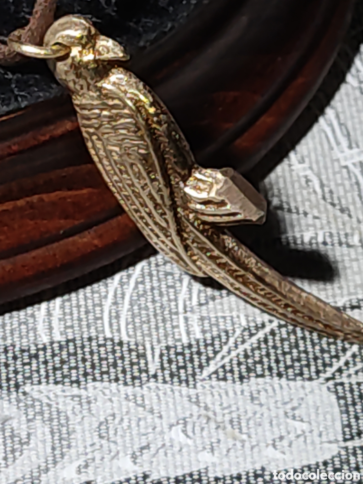 Joyeria: Colgante loro Art Deco de bronce. - Foto 5