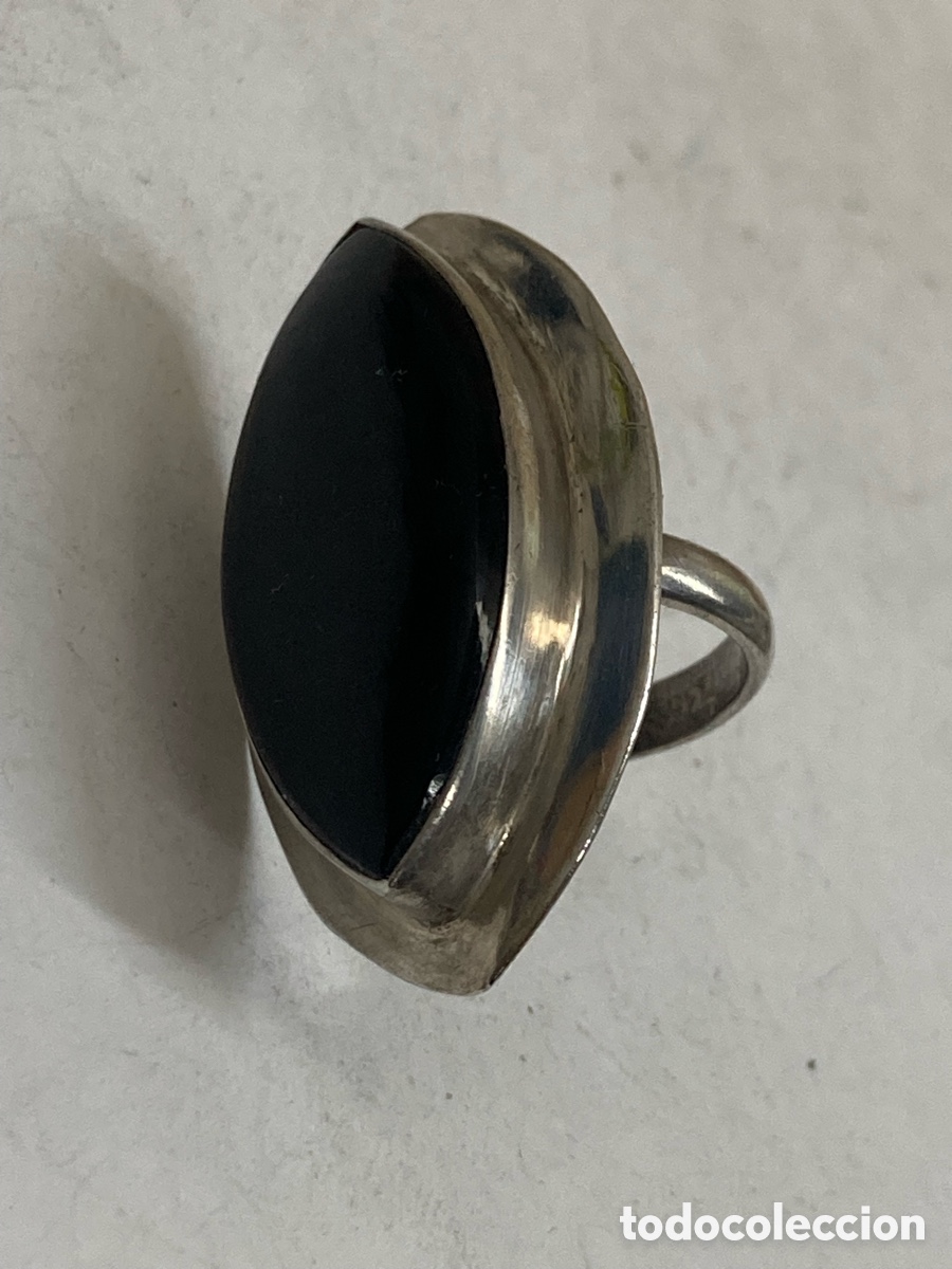 Joyeria: Anillo de plata y &oacute;nix S404 - Foto 2