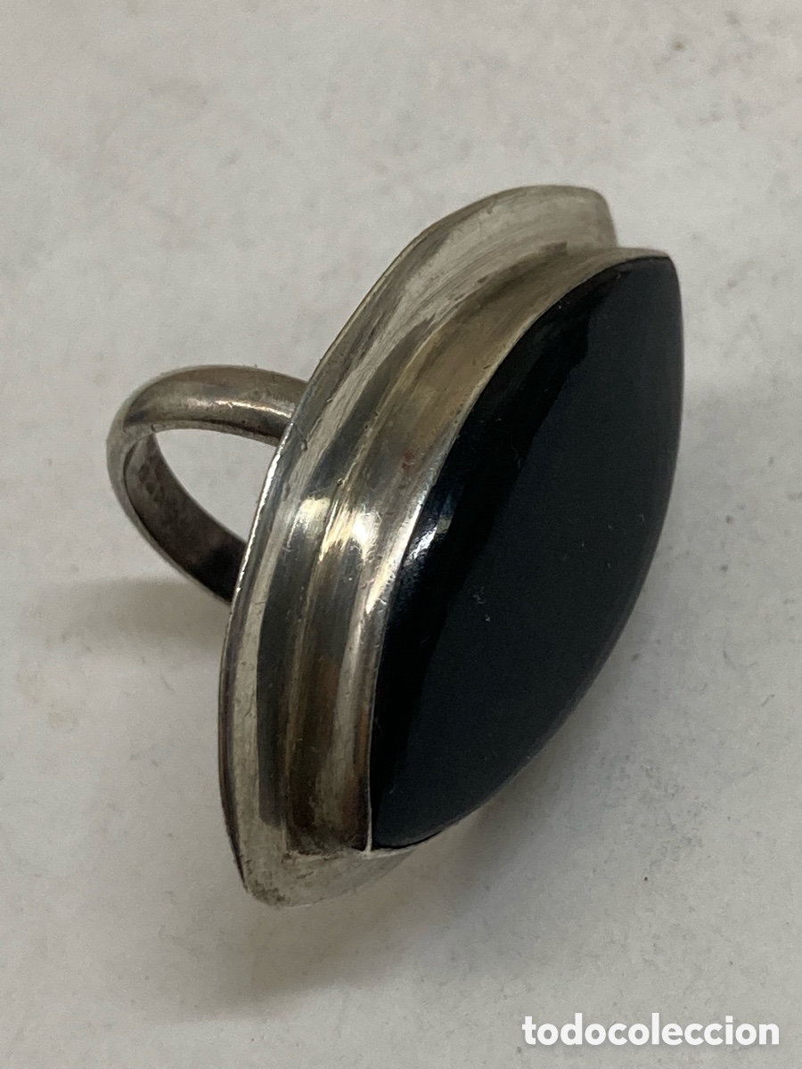 Joyeria: Anillo de plata y &oacute;nix S404 - Foto 1