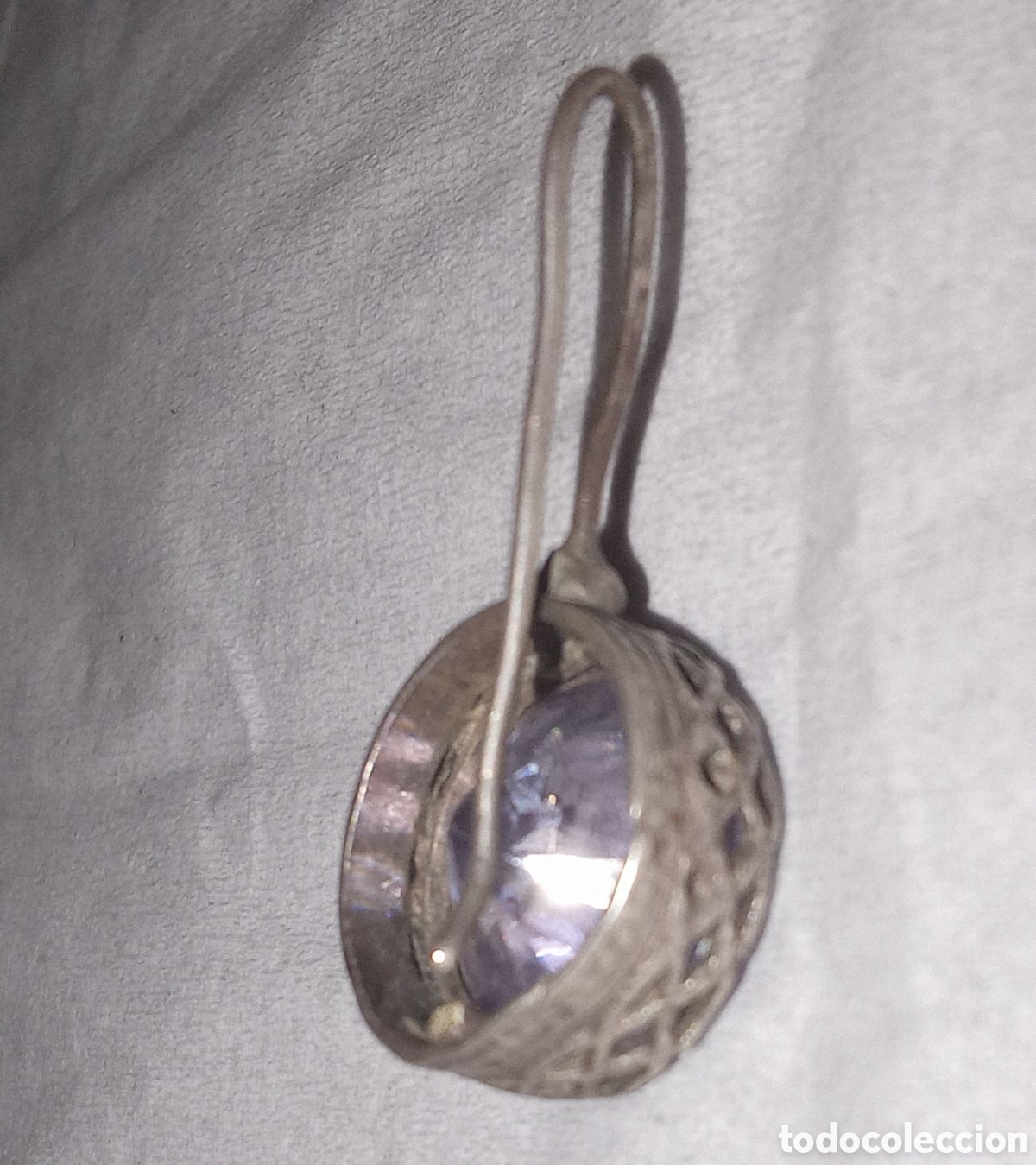 Joyeria: PENDIENTE DE PLATA CON UNA GRAN PIEDRA - Foto 4