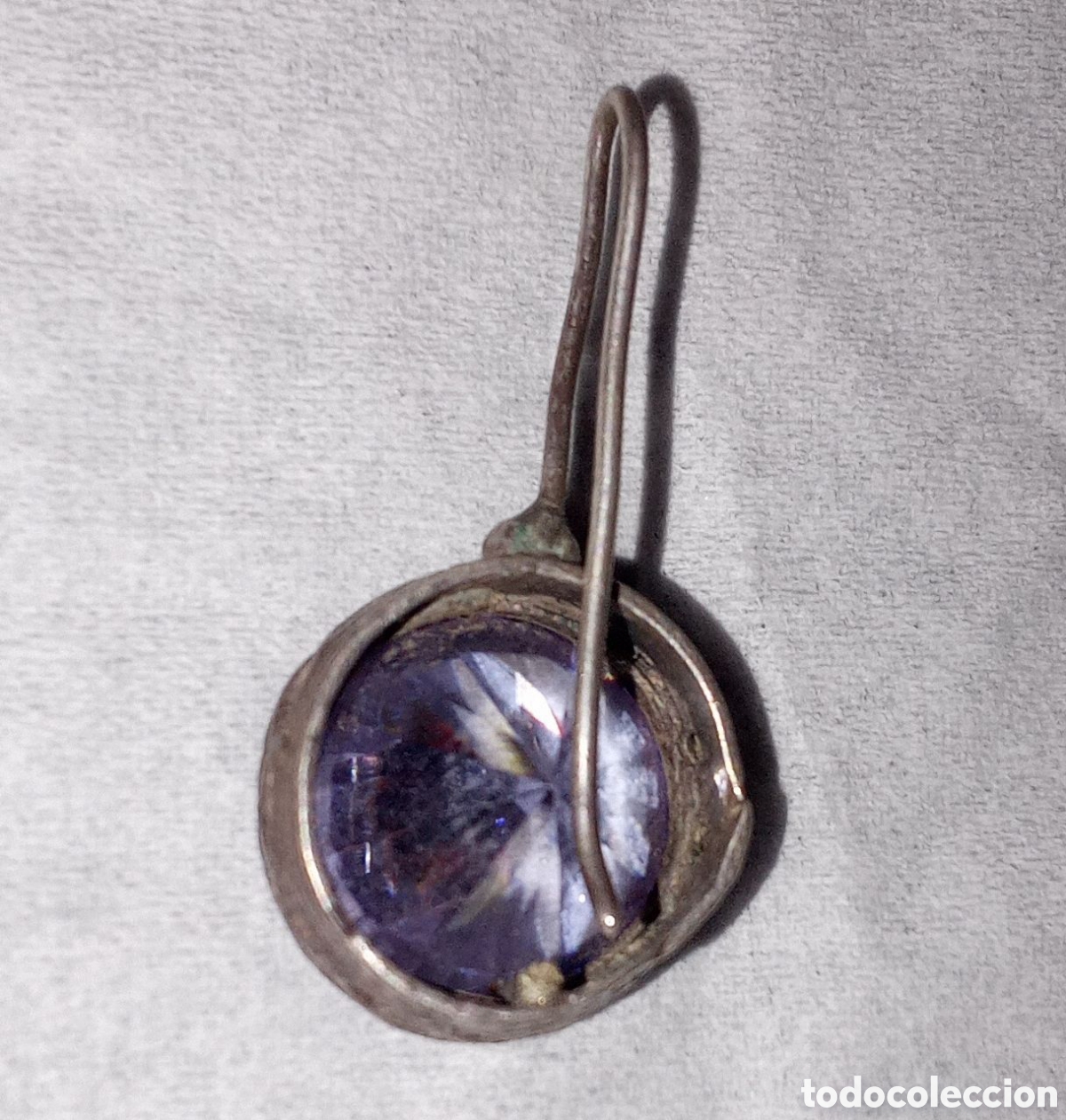 Joyeria: PENDIENTE DE PLATA CON UNA GRAN PIEDRA - Foto 5