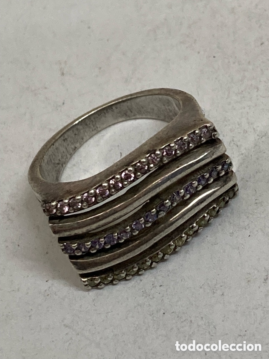 Joyeria: Anillo de plata engastado S405 - Foto 1