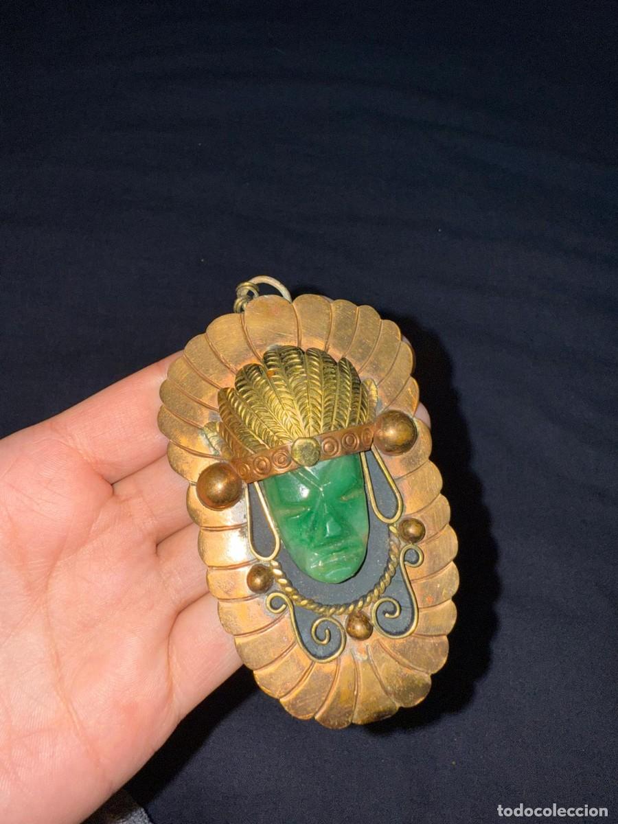 Joyeria: Collar jade Azteca de cobre y piedra de jade - Foto 5