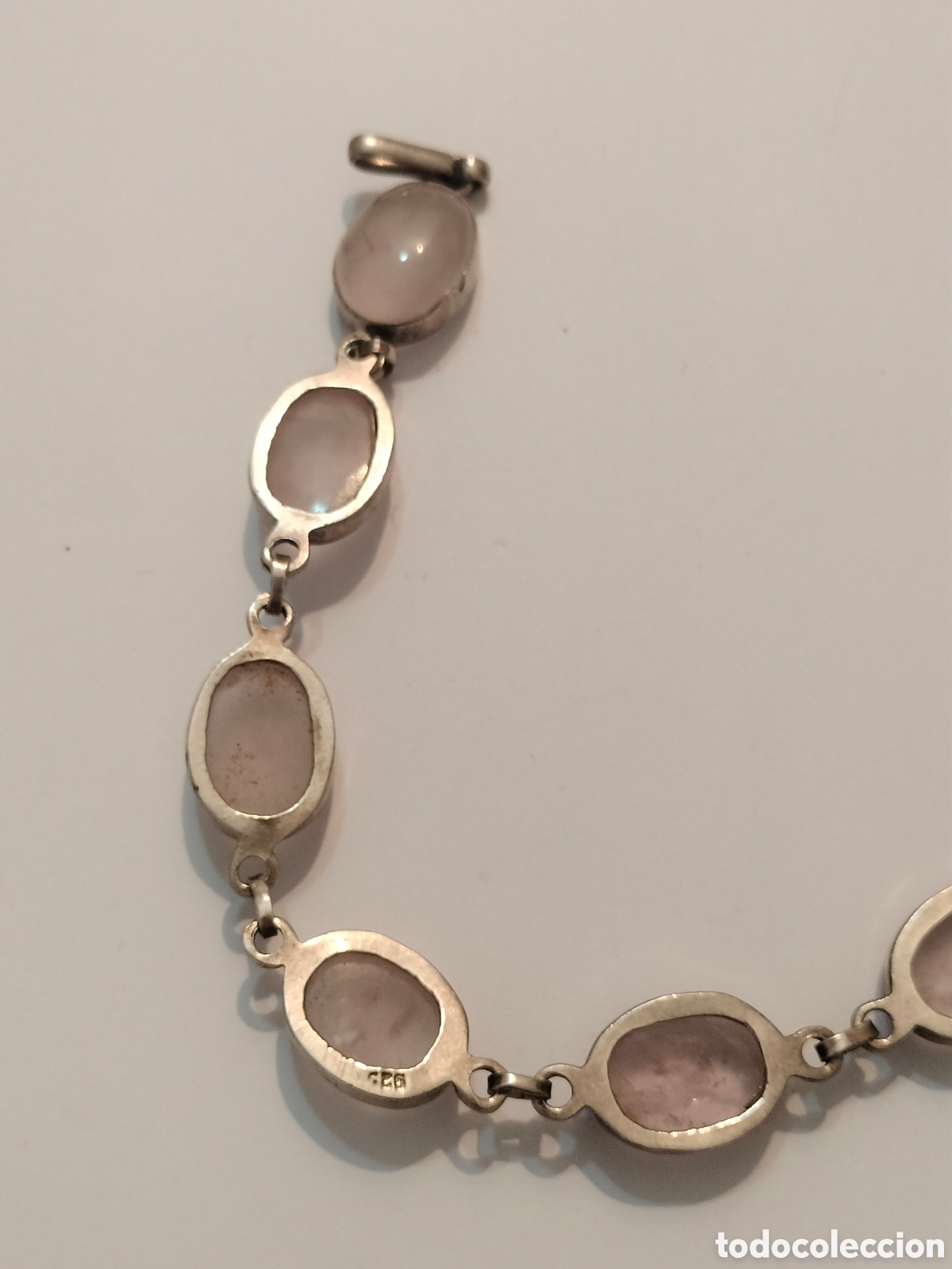 Joyeria: Pulsera de plata y cuarzo rosa - Foto 4