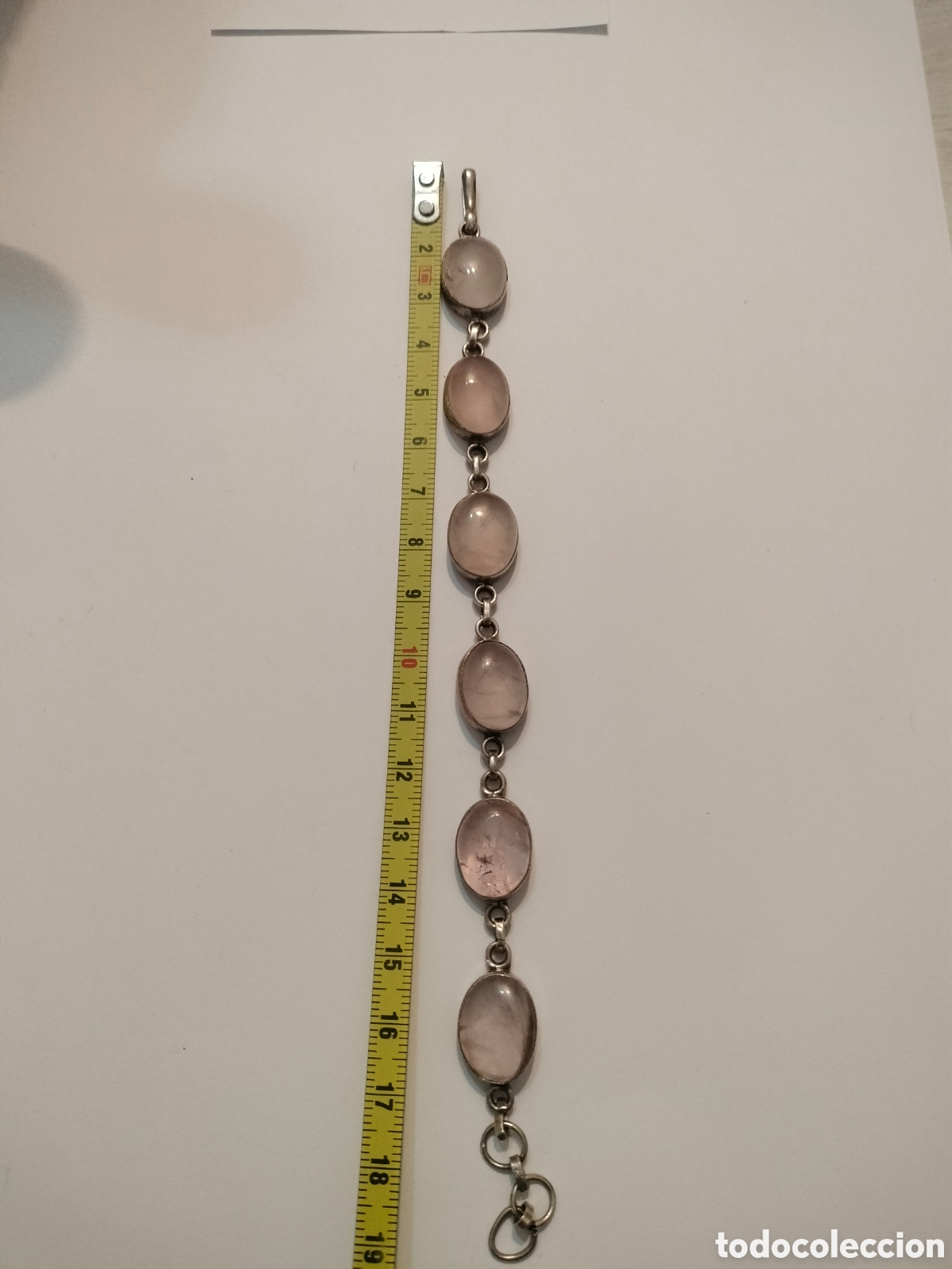 Joyeria: Pulsera de plata y cuarzo rosa - Foto 5