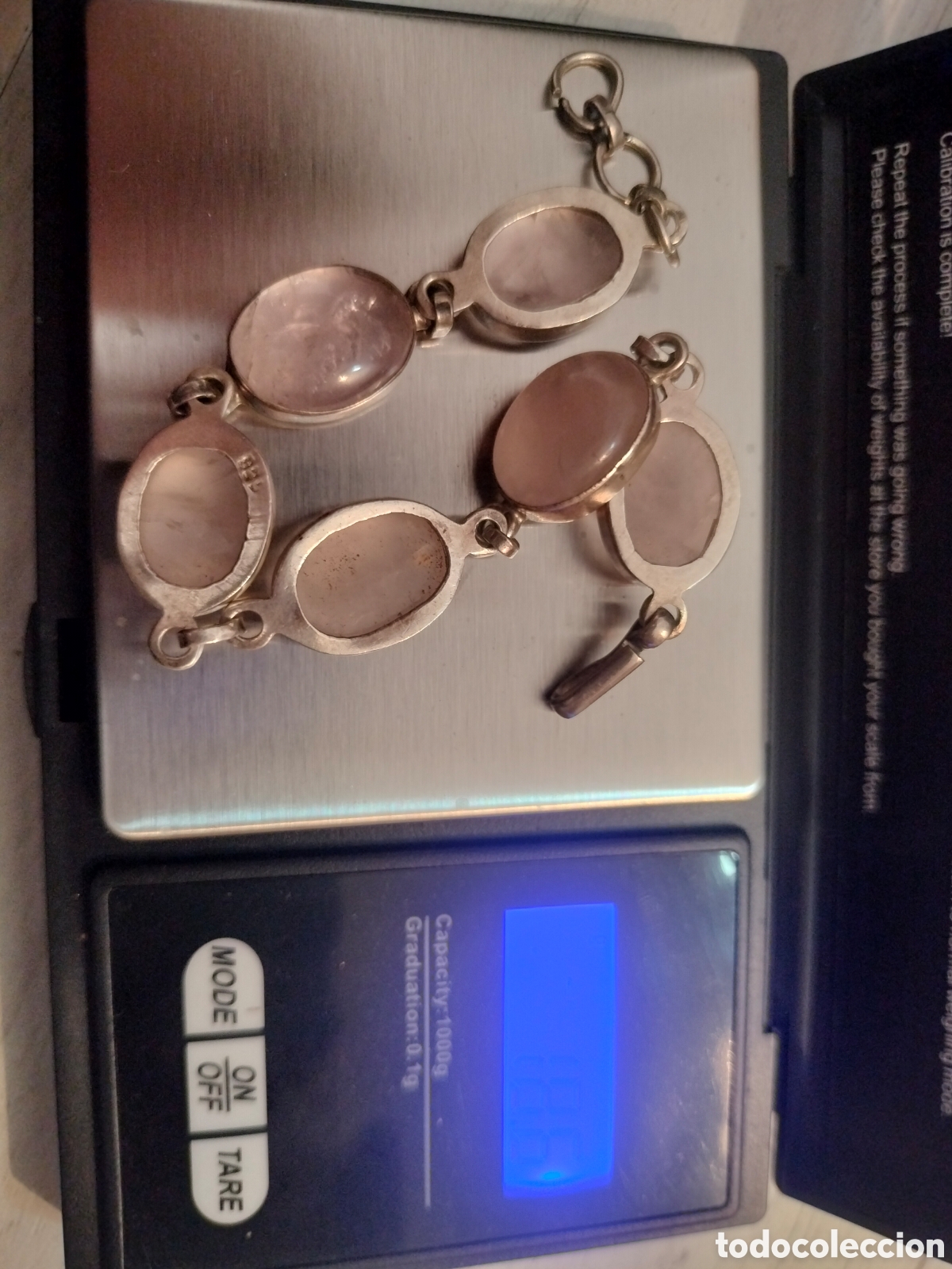 Joyeria: Pulsera de plata y cuarzo rosa - Foto 6