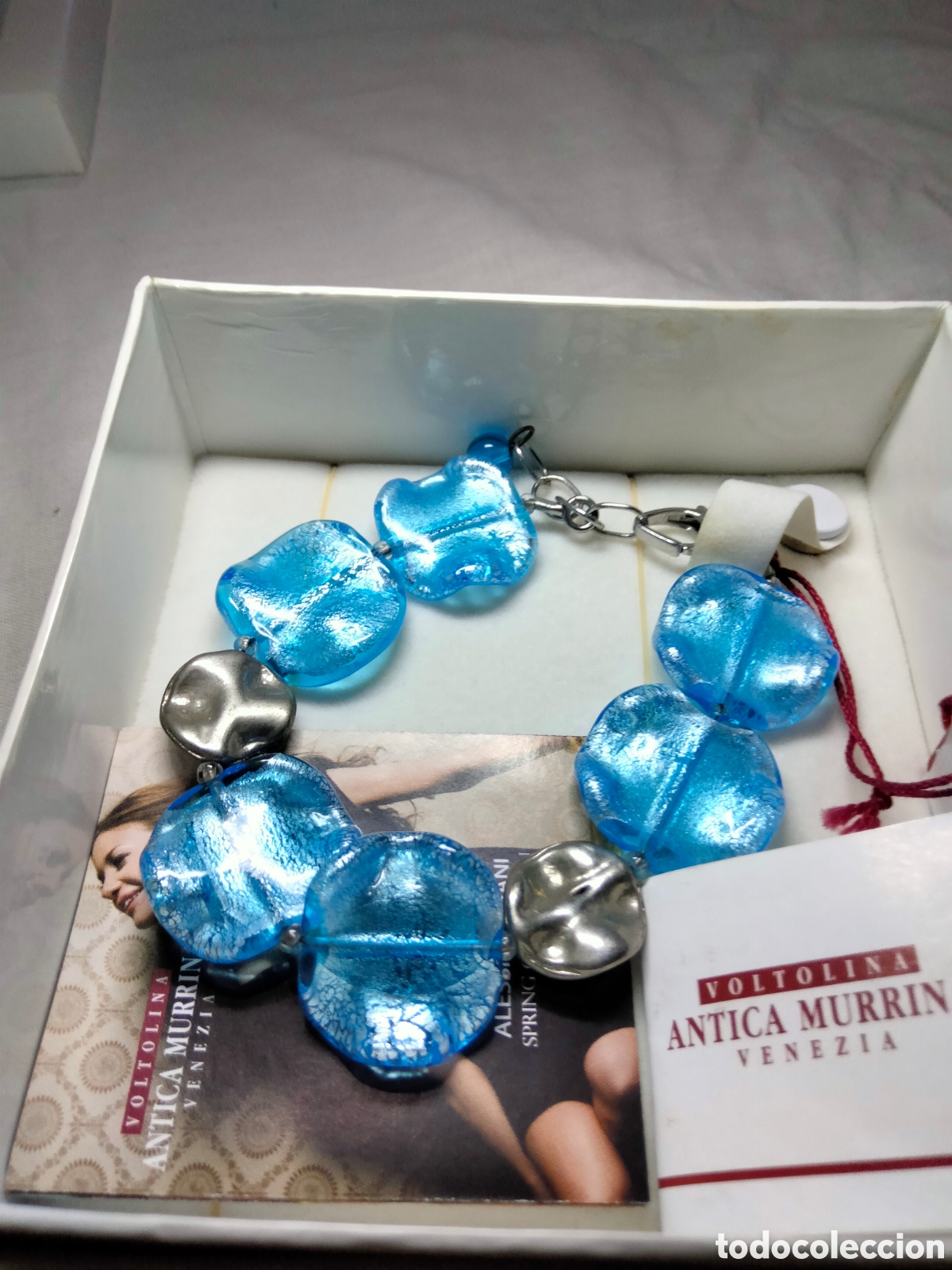 Joyeria: Preciosa pulsera murano y rodio - Foto 2