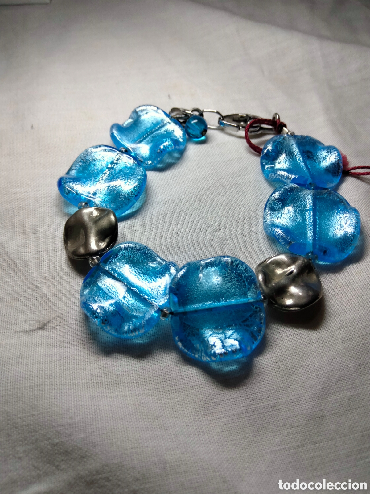 Joyeria: Preciosa pulsera murano y rodio - Foto 1