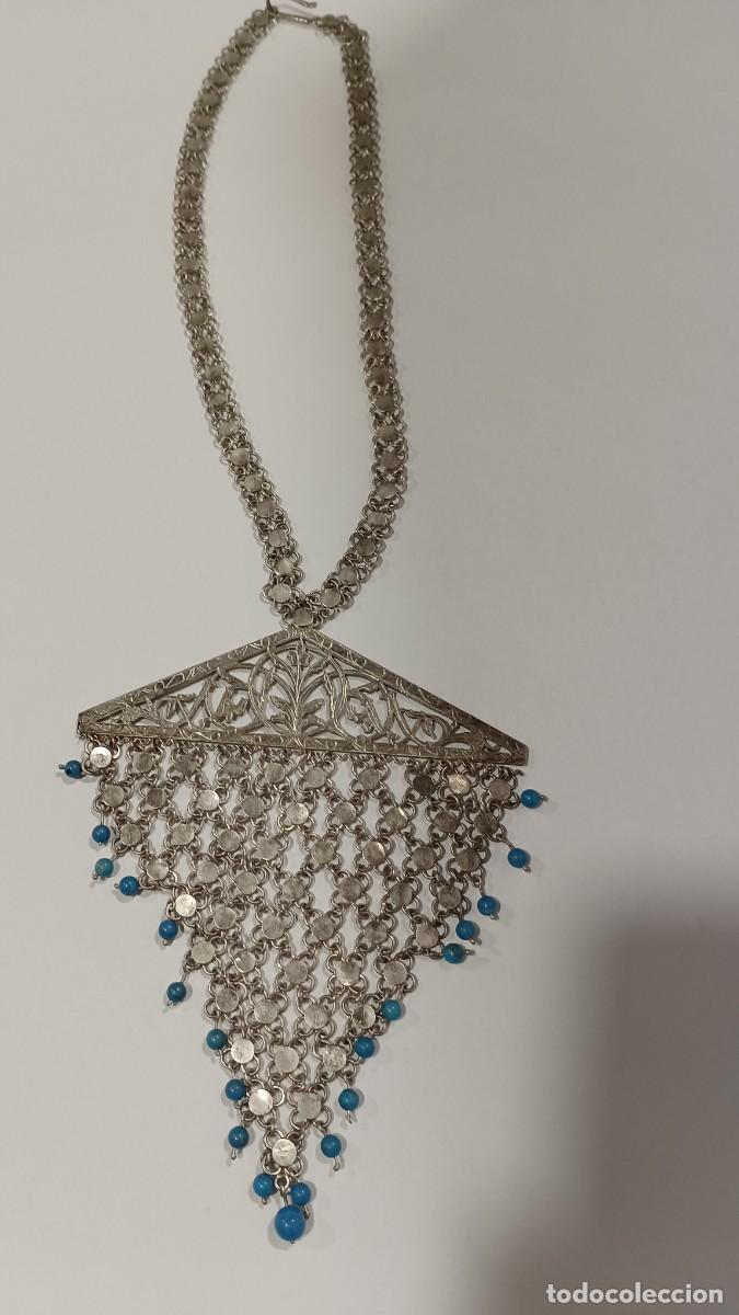 Joyeria: COLLAR PLATA TRIBAL CON TURQUESAS - Foto 8