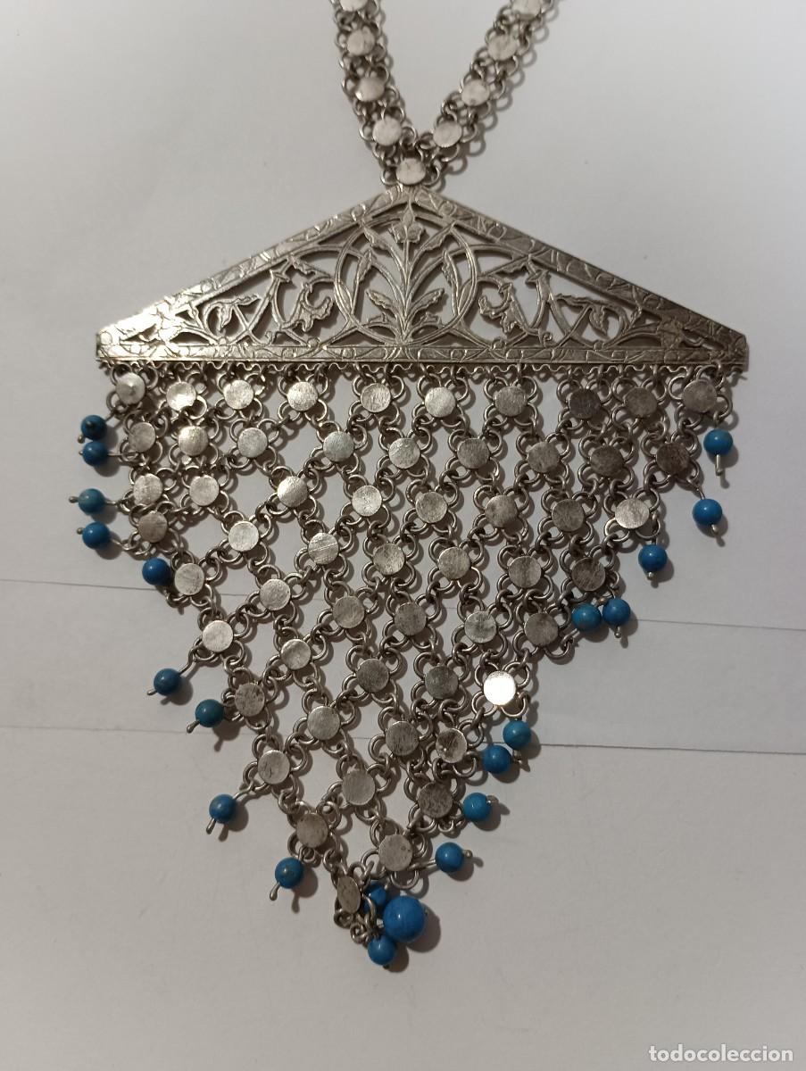 Joyeria: COLLAR PLATA TRIBAL CON TURQUESAS - Foto 1