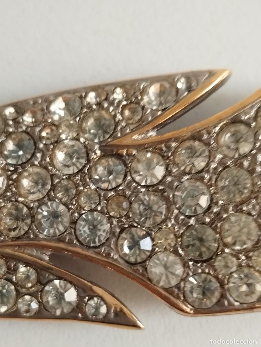 Joyeria: Elegante Broche Vintage en forma de pluma. - Foto 6