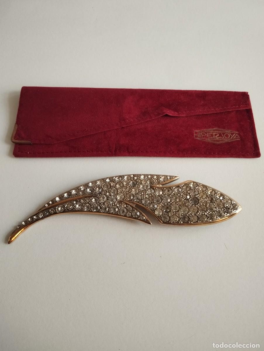 Joyeria: Elegante Broche Vintage en forma de pluma. - Foto 8