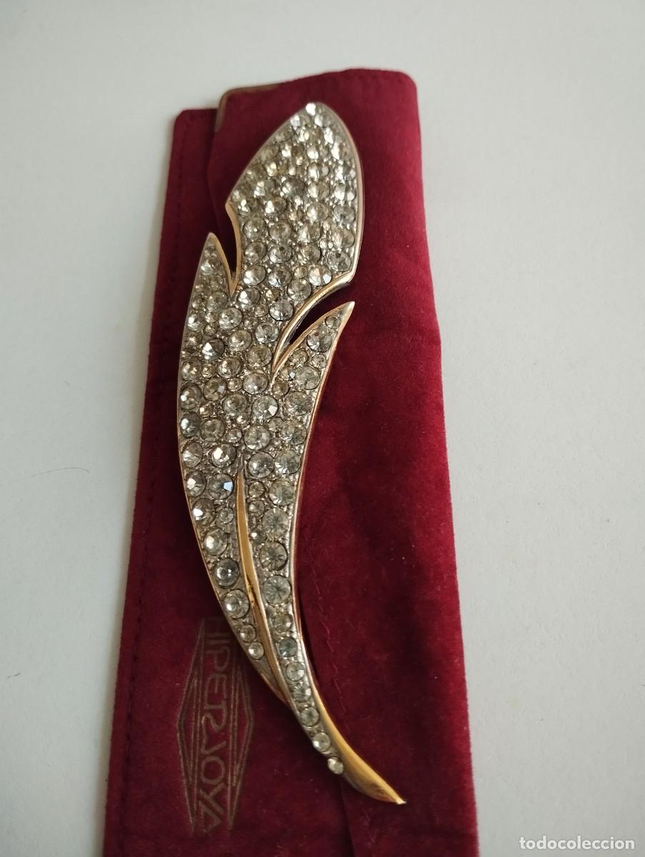 Joyeria: Elegante Broche Vintage en forma de pluma. - Foto 12