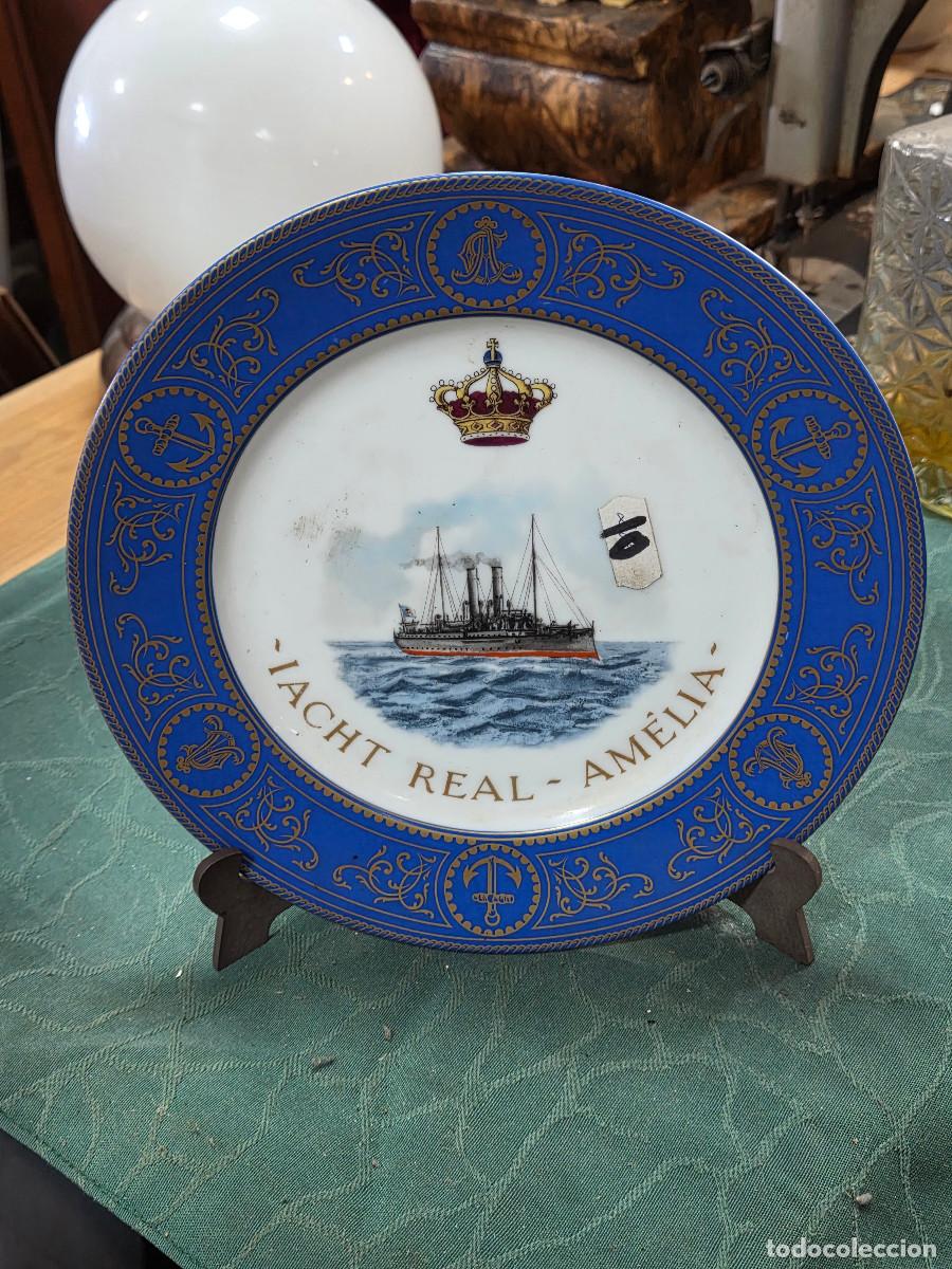 Joyeria: plato de porcelana con barco - Foto 1