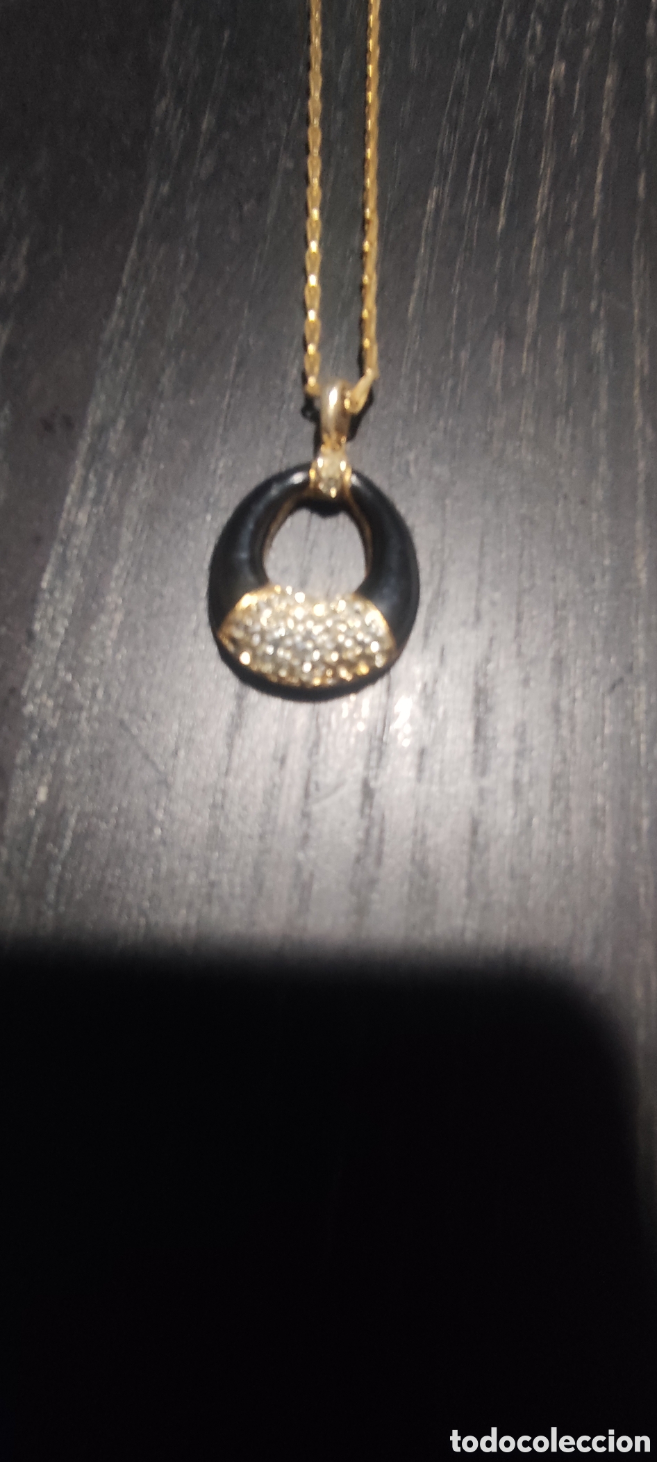 Joyeria: Colgante y cadena ba&ntilde;o de oro L18 - Foto 2