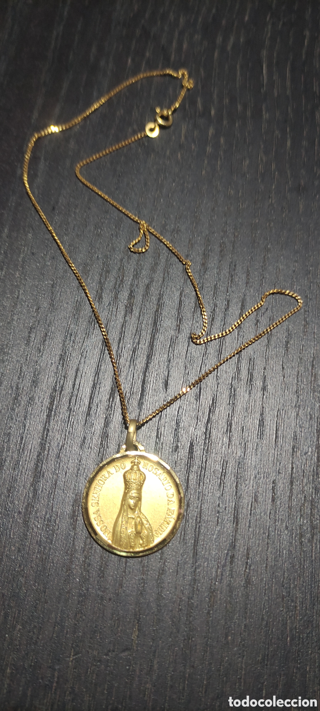 Joyeria: Medalla y cadena Virgen de F&aacute;tima L20 - Foto 2