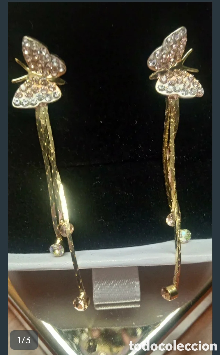 Joyeria: Pendientes largos mariposa - Foto 1
