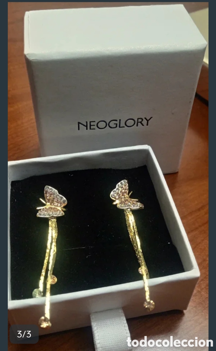 Joyeria: Pendientes largos mariposa - Foto 3